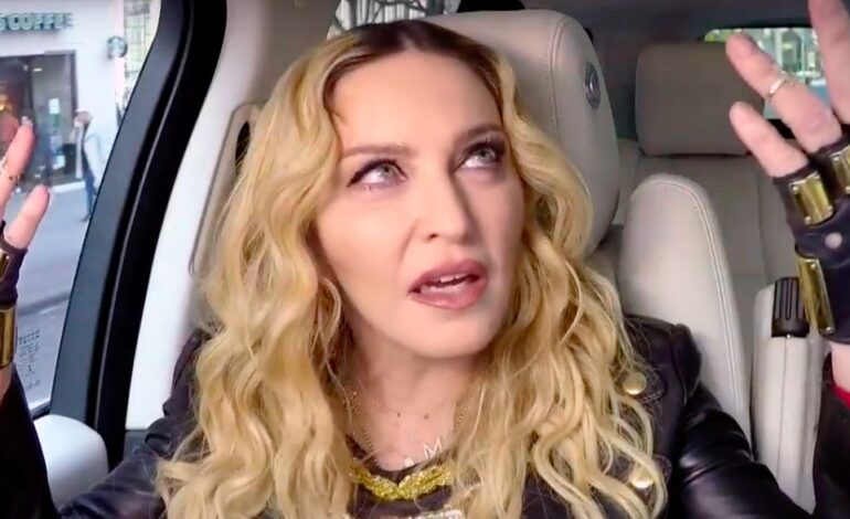  Madonna se sube al ‘Carpool Karaoke’ de James Corden