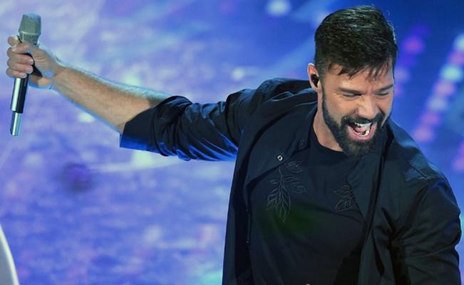  Festival de grandes éxitos de Ricky Martin en el escenario de San Remo