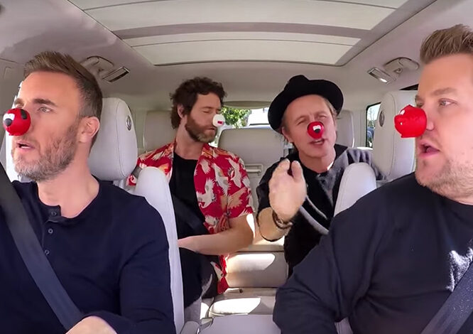  Hilarante Carpool Karaoke con Take That: «¿Quién será el siguiente en abandonar?»