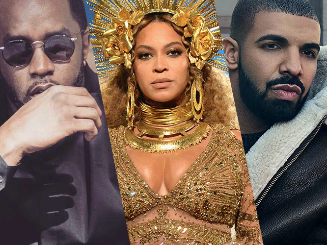  Diddy, Beyoncé y Drake son los cantantes con mayores ingresos del pasado año