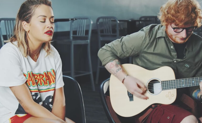  ¡One take wonders! Rita Ora y Ed Sheeran se unen para tocar ‘Your Song’