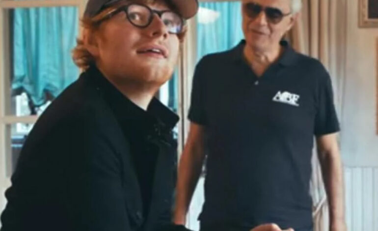  Ed Sheeran riza el rizo con la versión sinfónico-italiana de ‘Perfect’, con Andrea Bocelli