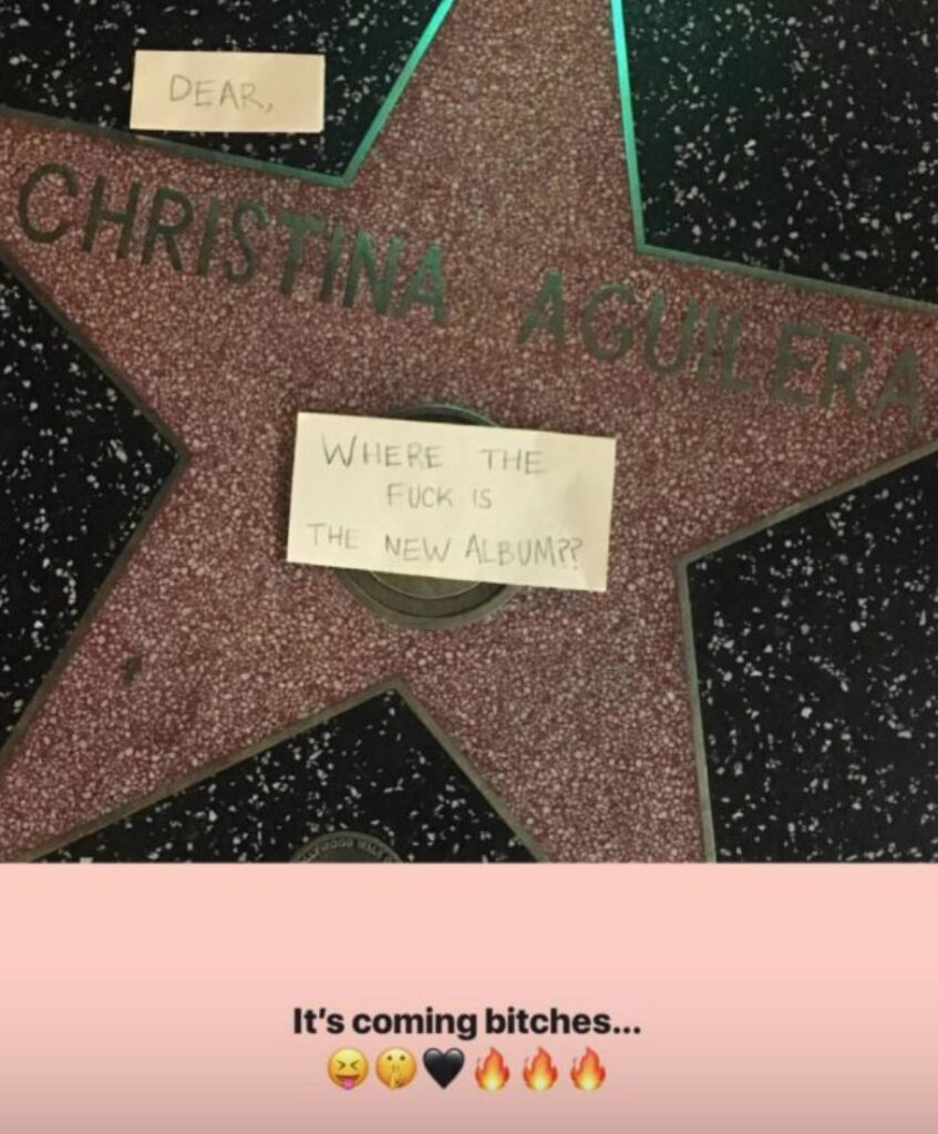 Christina Aguilera anuncia que su álbum "está llegando" (pista fecha