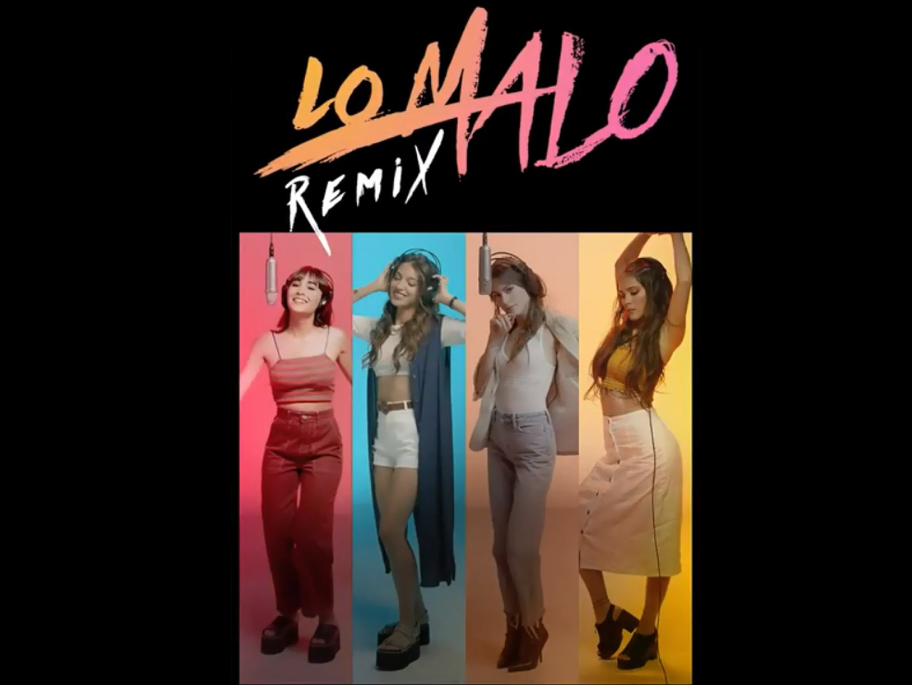  Aitana, Ana Guerra, Tini & Greeicy se unen en el más que innecesario remix de ‘Lo Malo’