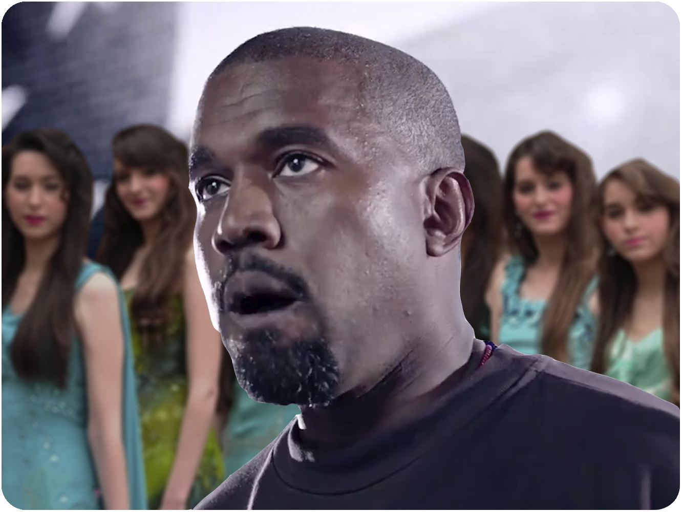 El mensaje de campaña presidencial de Kanye West es también de misas y aleluyas