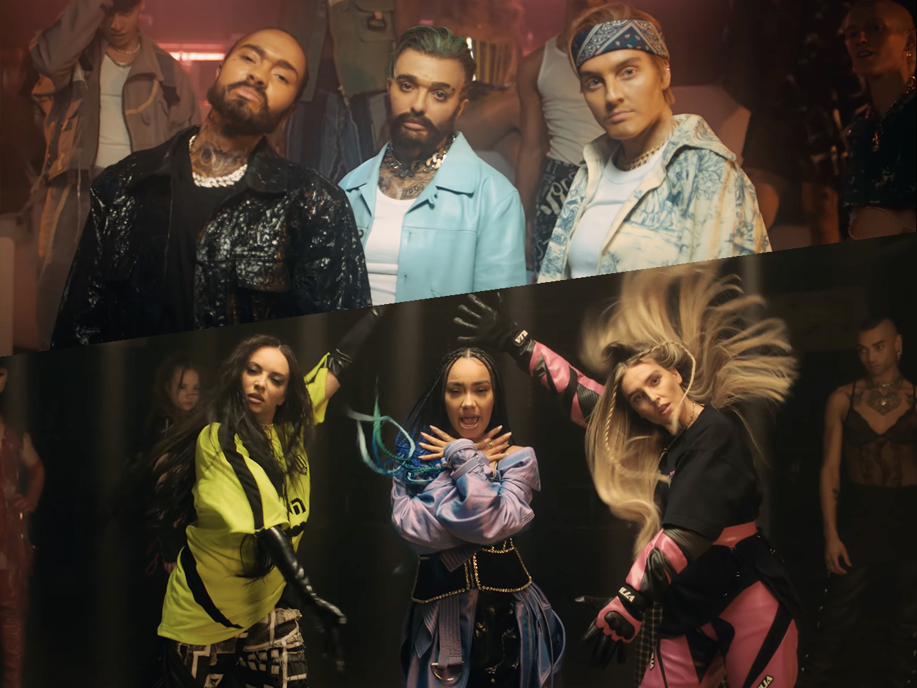  Little Mix muestran su contundencia como trío -y como Drag Kings- en el vídeo del remix de ‘Confetti’
