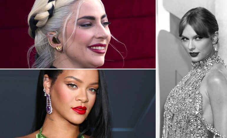  Lady Gaga y Rihanna llegan los Oscar, Taylor Swift no