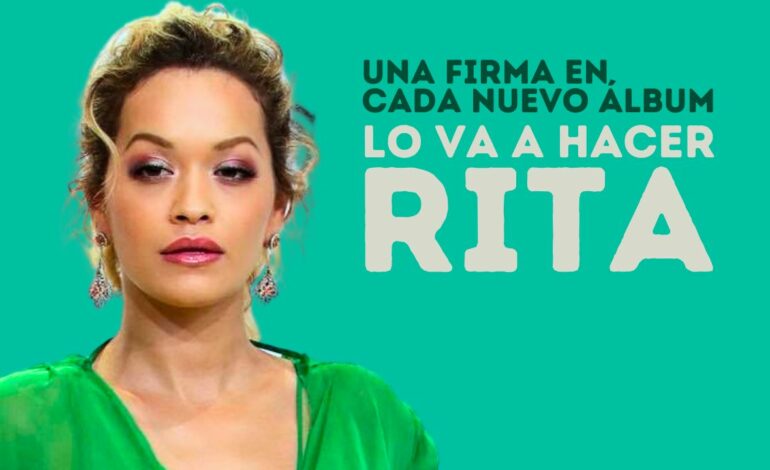Llamadnos locos, pero algo nos dice que los discos de Rita Ora los ha firmado… Rita