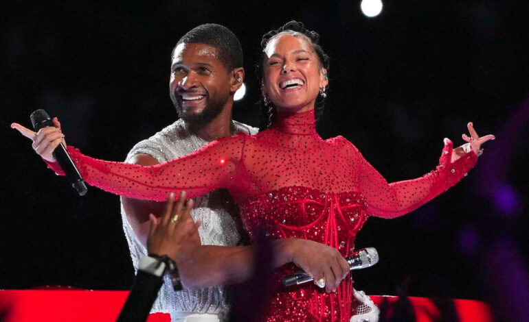  Usher saca músculo de hits en la Super Bowl, pero el show queda un poco Vegas nonsense