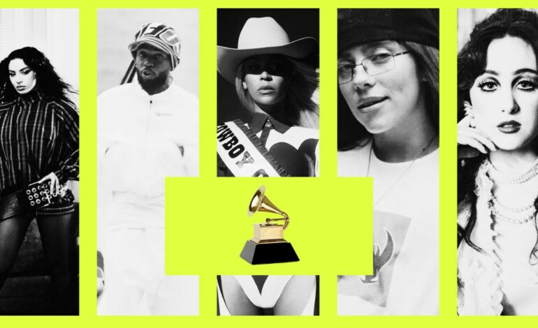  Premios Grammy 2025 | Beyonce (11) lidera los nominados, seguida de Charli XCX, Billie Eilish o Kendrick Lamar (7)