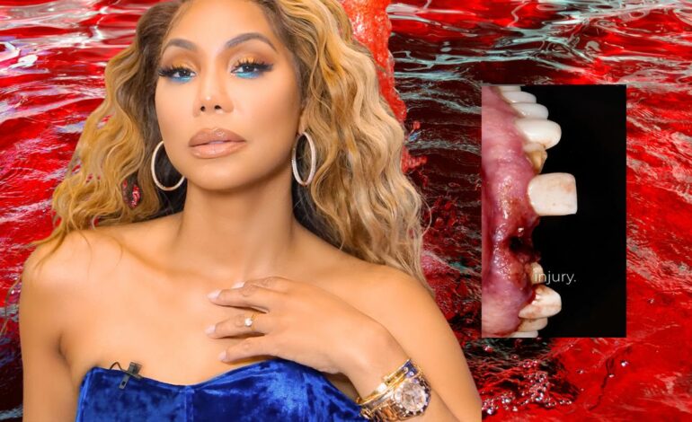  Tamar Braxton cancela su EP tras aparecer casi de viaje y sin dientes en una piscina