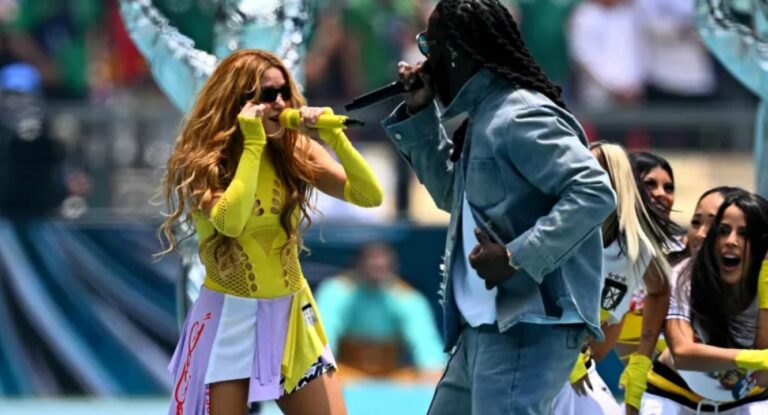 Shakira controló mejor el playback que Burna Boy en el arranque del Mundial